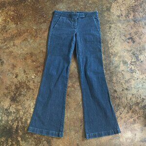 Theory Women Wide Leg Denim Dark Jean/Trouser Size 4 98406 Business Casual